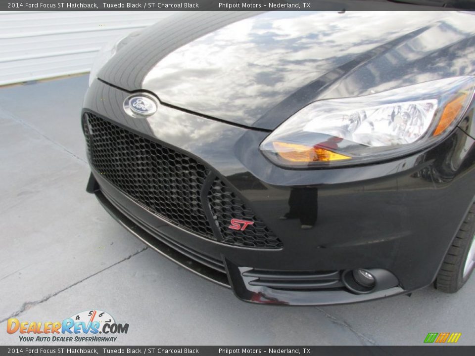 2014 Ford Focus ST Hatchback Tuxedo Black / ST Charcoal Black Photo #11