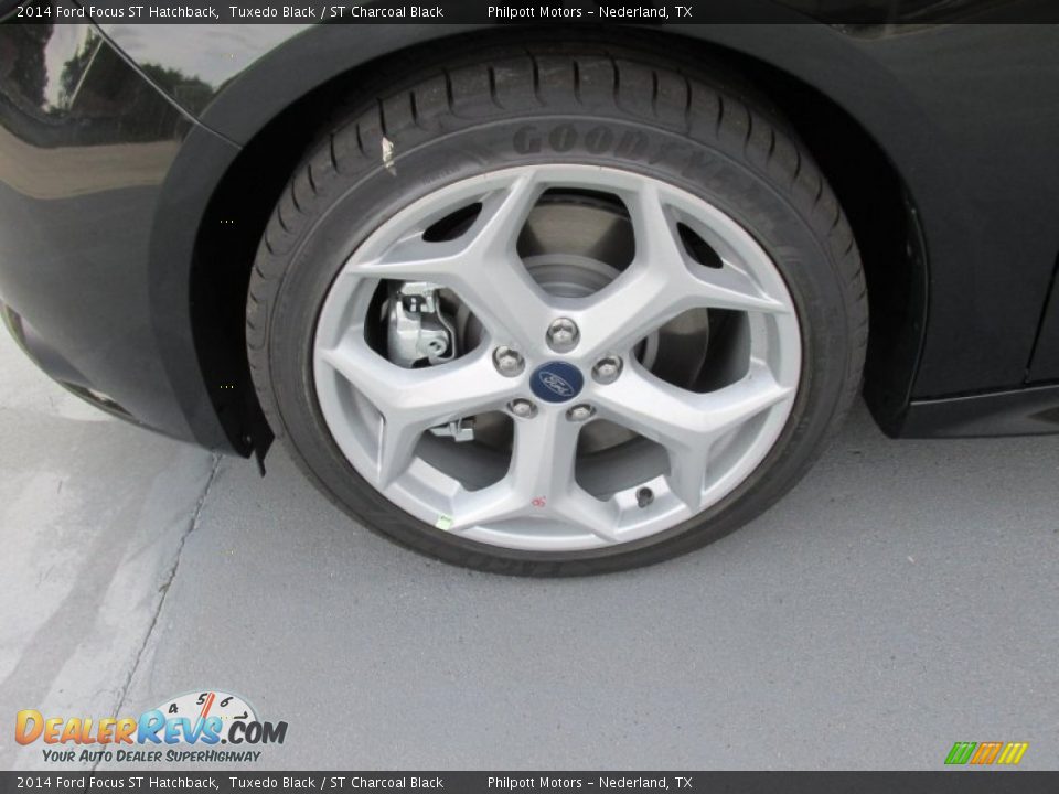 2014 Ford Focus ST Hatchback Tuxedo Black / ST Charcoal Black Photo #12