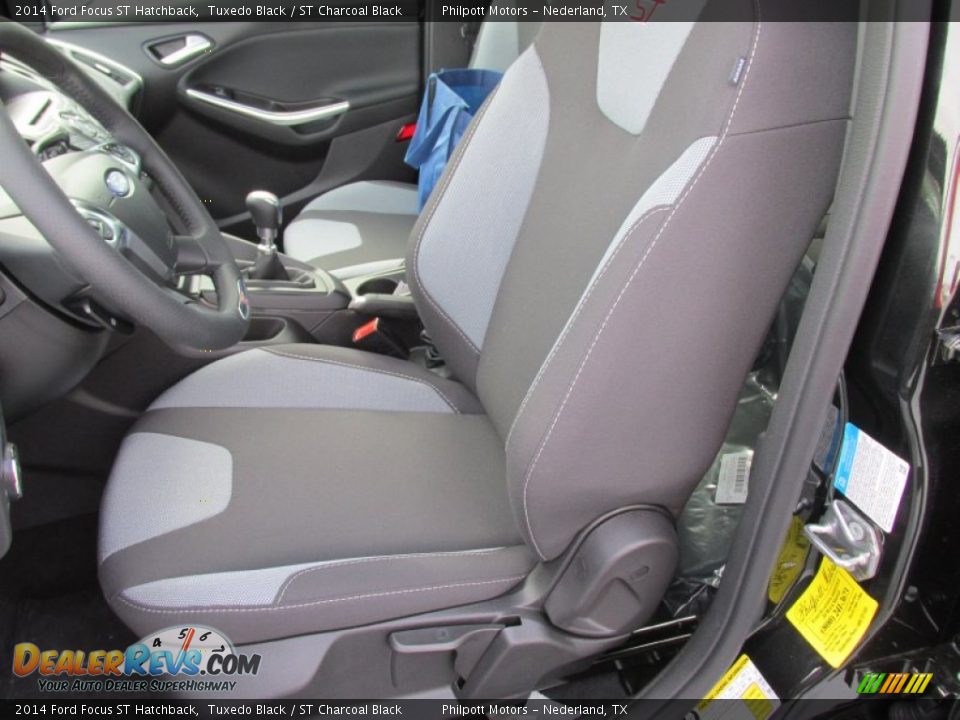 2014 Ford Focus ST Hatchback Tuxedo Black / ST Charcoal Black Photo #23
