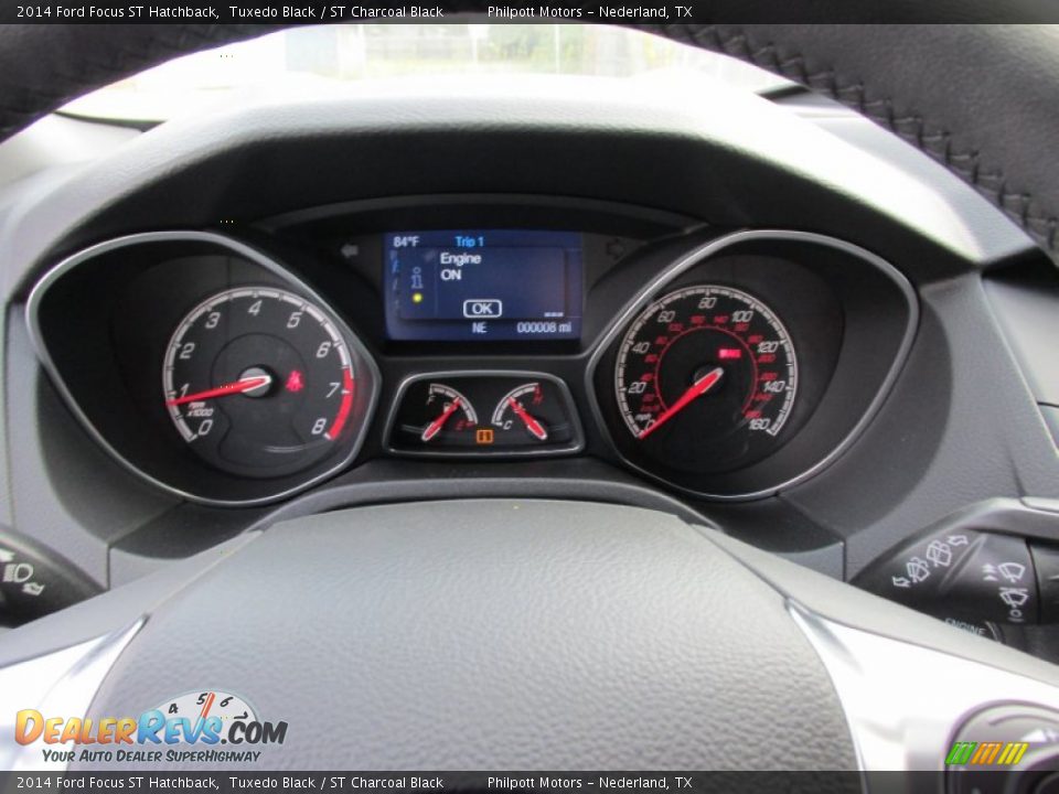2014 Ford Focus ST Hatchback Tuxedo Black / ST Charcoal Black Photo #32