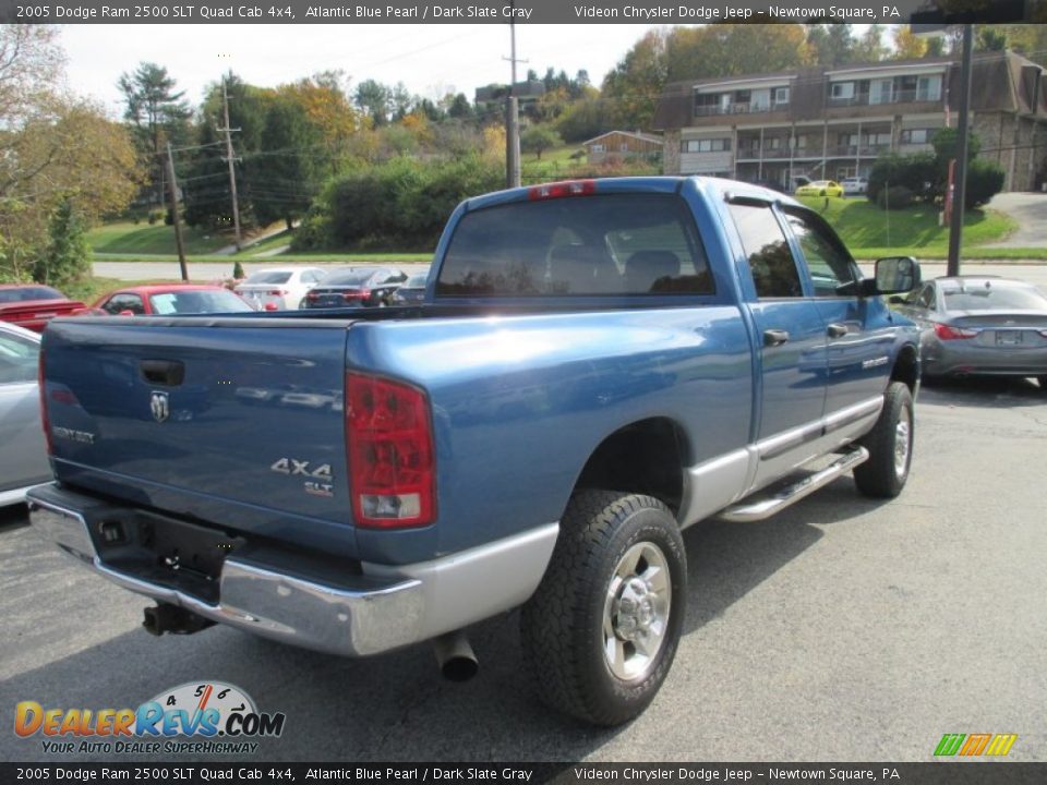 2005 Dodge Ram 2500 SLT Quad Cab 4x4 Atlantic Blue Pearl / Dark Slate Gray Photo #2