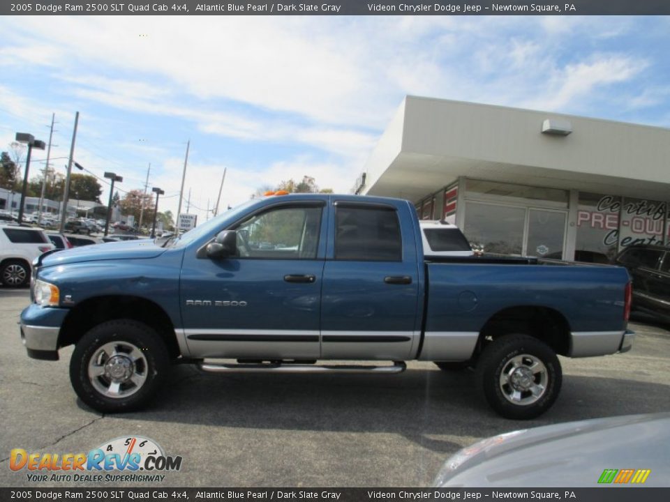 2005 Dodge Ram 2500 SLT Quad Cab 4x4 Atlantic Blue Pearl / Dark Slate Gray Photo #4