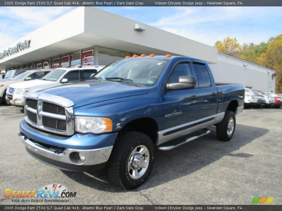 2005 Dodge Ram 2500 SLT Quad Cab 4x4 Atlantic Blue Pearl / Dark Slate Gray Photo #5