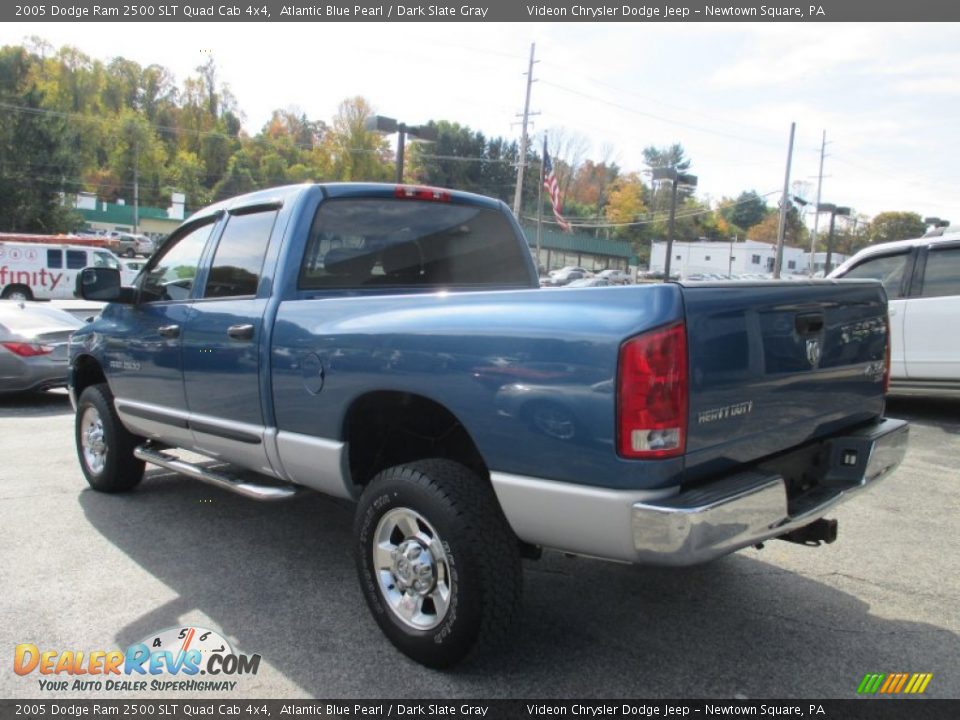 2005 Dodge Ram 2500 SLT Quad Cab 4x4 Atlantic Blue Pearl / Dark Slate Gray Photo #6