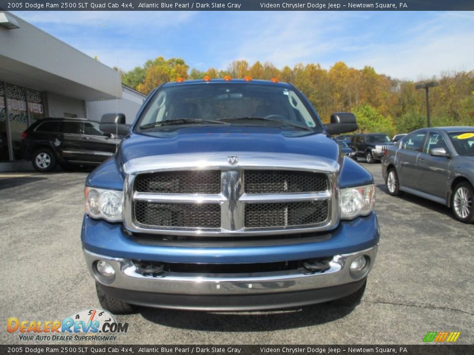 2005 Dodge Ram 2500 SLT Quad Cab 4x4 Atlantic Blue Pearl / Dark Slate Gray Photo #7