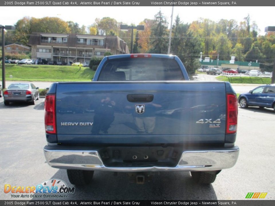 2005 Dodge Ram 2500 SLT Quad Cab 4x4 Atlantic Blue Pearl / Dark Slate Gray Photo #9
