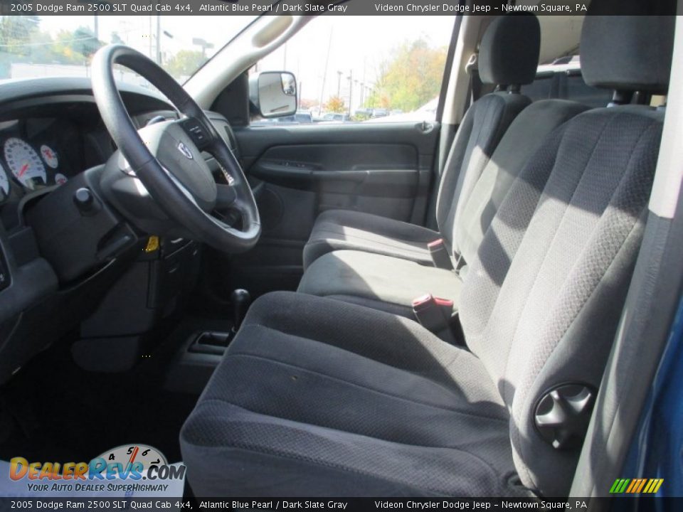 2005 Dodge Ram 2500 SLT Quad Cab 4x4 Atlantic Blue Pearl / Dark Slate Gray Photo #14