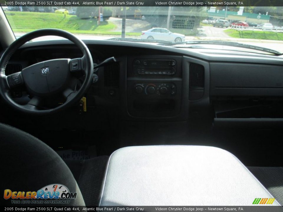2005 Dodge Ram 2500 SLT Quad Cab 4x4 Atlantic Blue Pearl / Dark Slate Gray Photo #17