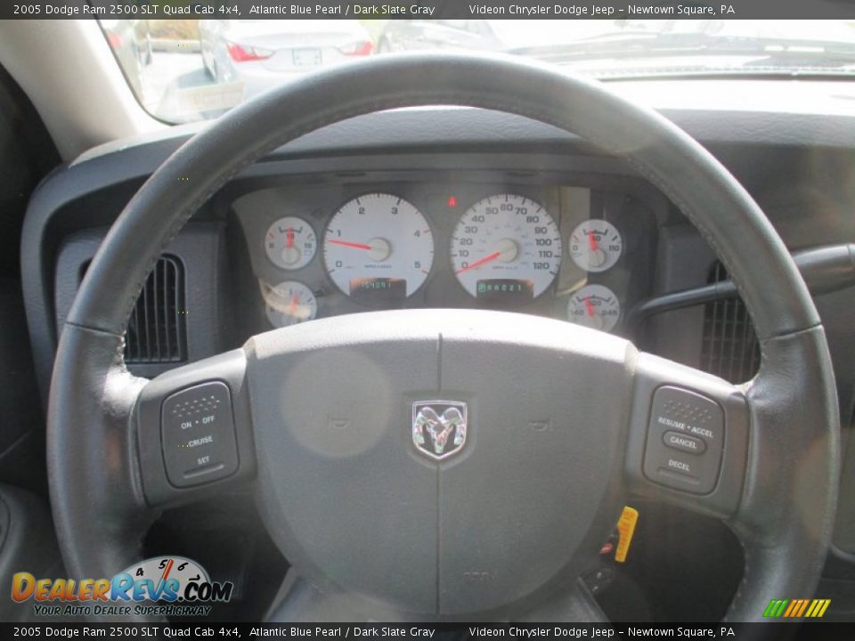 2005 Dodge Ram 2500 SLT Quad Cab 4x4 Atlantic Blue Pearl / Dark Slate Gray Photo #19