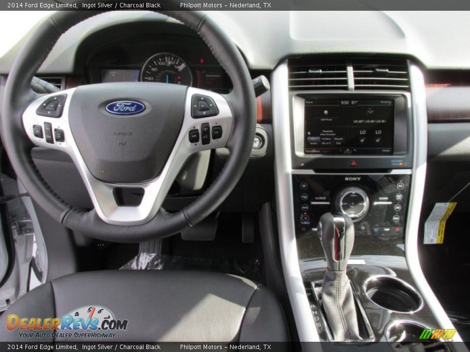 2014 Ford Edge Limited Ingot Silver / Charcoal Black Photo #28