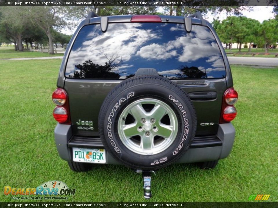 2006 Jeep Liberty CRD Sport 4x4 Dark Khaki Pearl / Khaki Photo #7