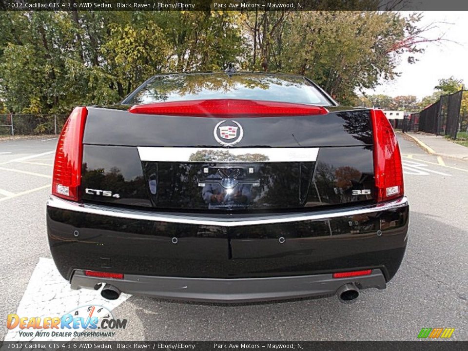 2012 Cadillac CTS 4 3.6 AWD Sedan Black Raven / Ebony/Ebony Photo #4