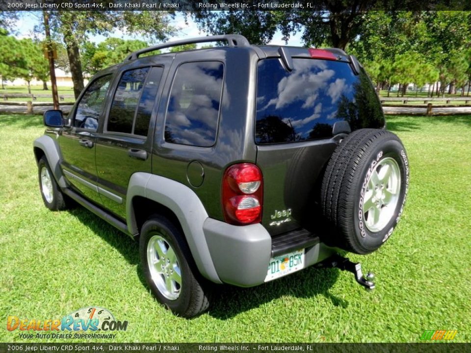 2006 Jeep Liberty CRD Sport 4x4 Dark Khaki Pearl / Khaki Photo #9