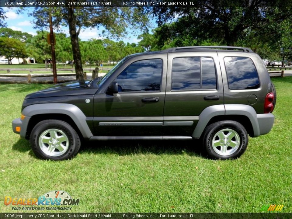 2006 Jeep Liberty CRD Sport 4x4 Dark Khaki Pearl / Khaki Photo #11