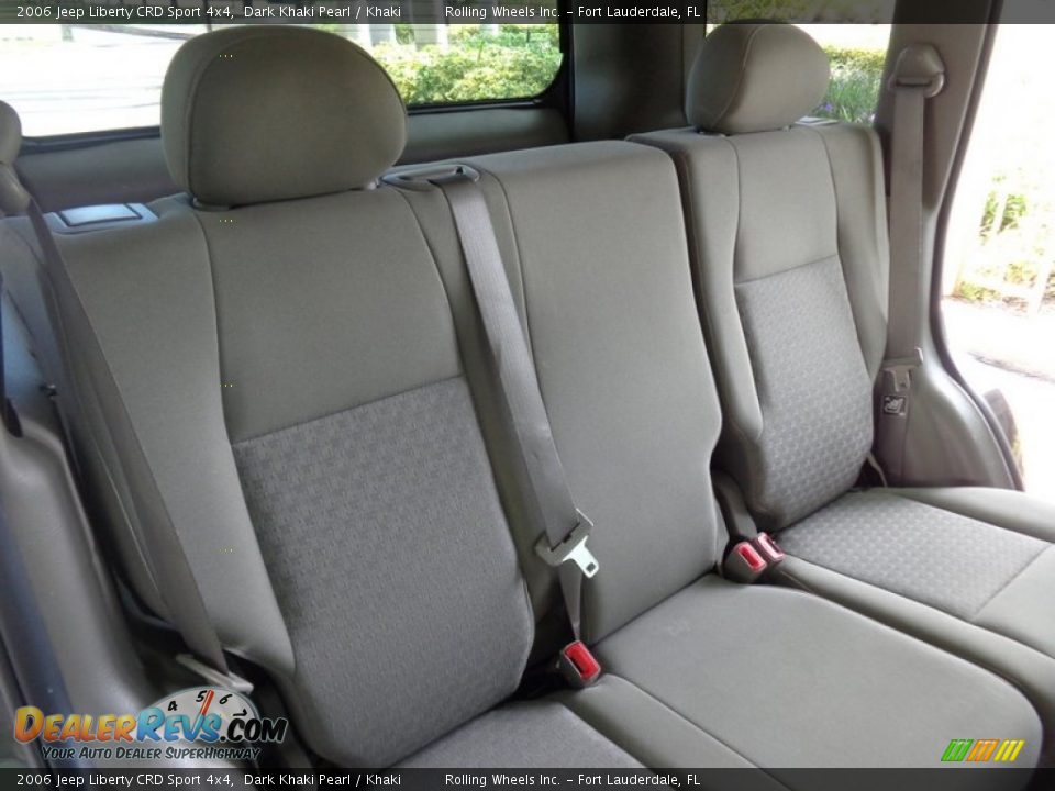 Rear Seat of 2006 Jeep Liberty CRD Sport 4x4 Photo #12