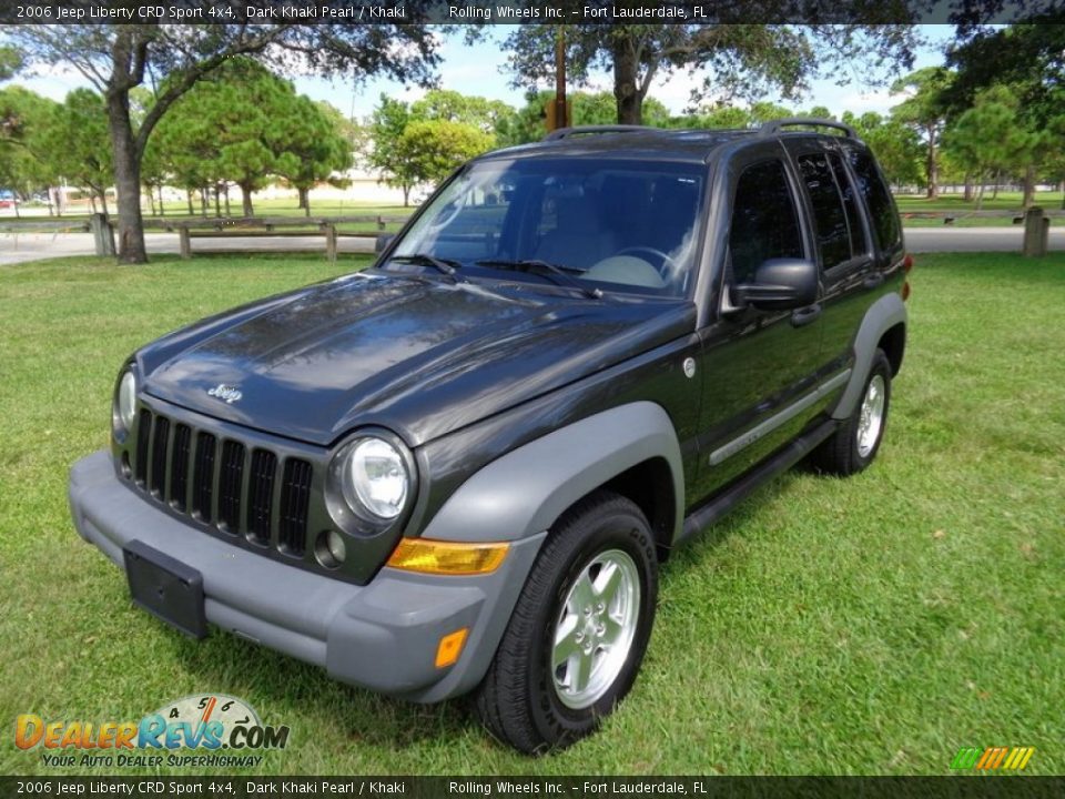 2006 Jeep Liberty CRD Sport 4x4 Dark Khaki Pearl / Khaki Photo #13