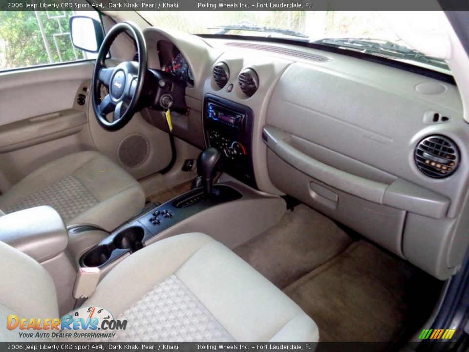 Khaki Interior - 2006 Jeep Liberty CRD Sport 4x4 Photo #24