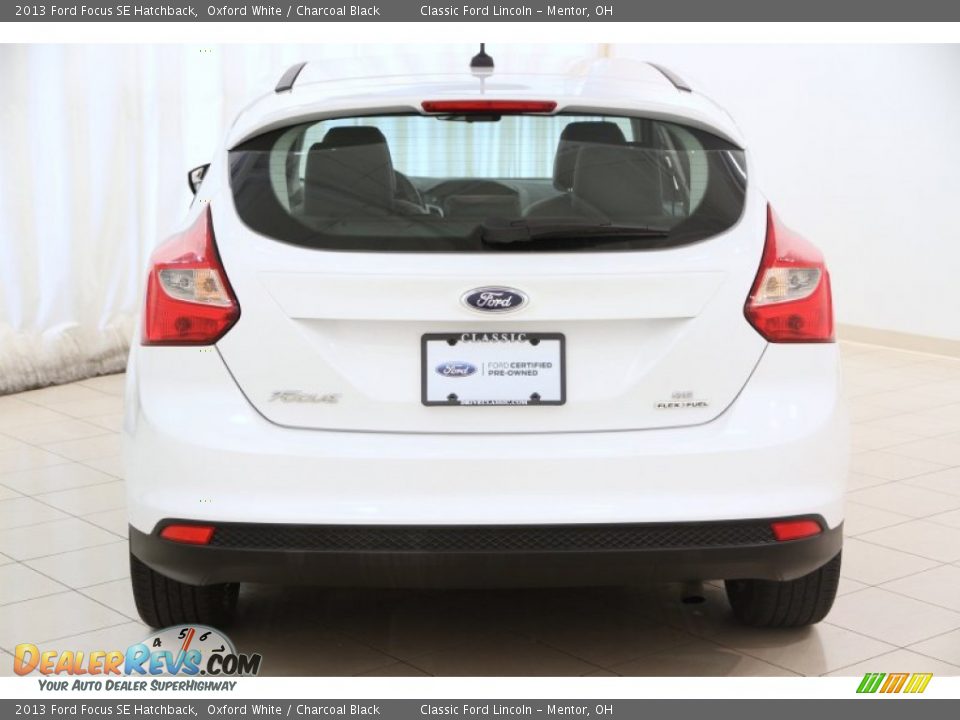 2013 Ford Focus SE Hatchback Oxford White / Charcoal Black Photo #12