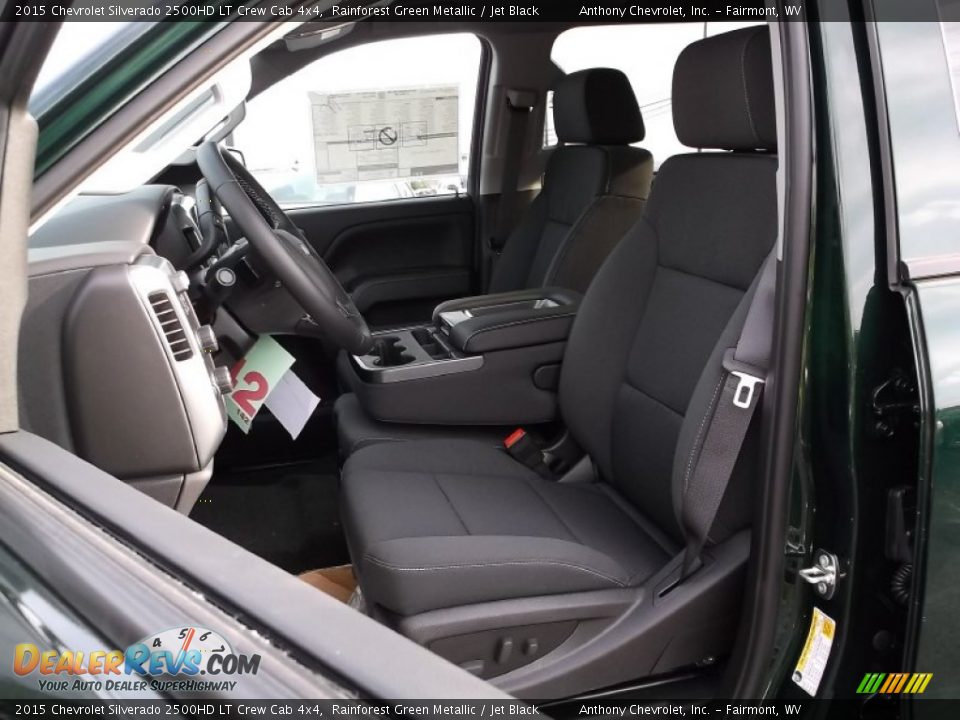 2015 Chevrolet Silverado 2500HD LT Crew Cab 4x4 Rainforest Green Metallic / Jet Black Photo #12