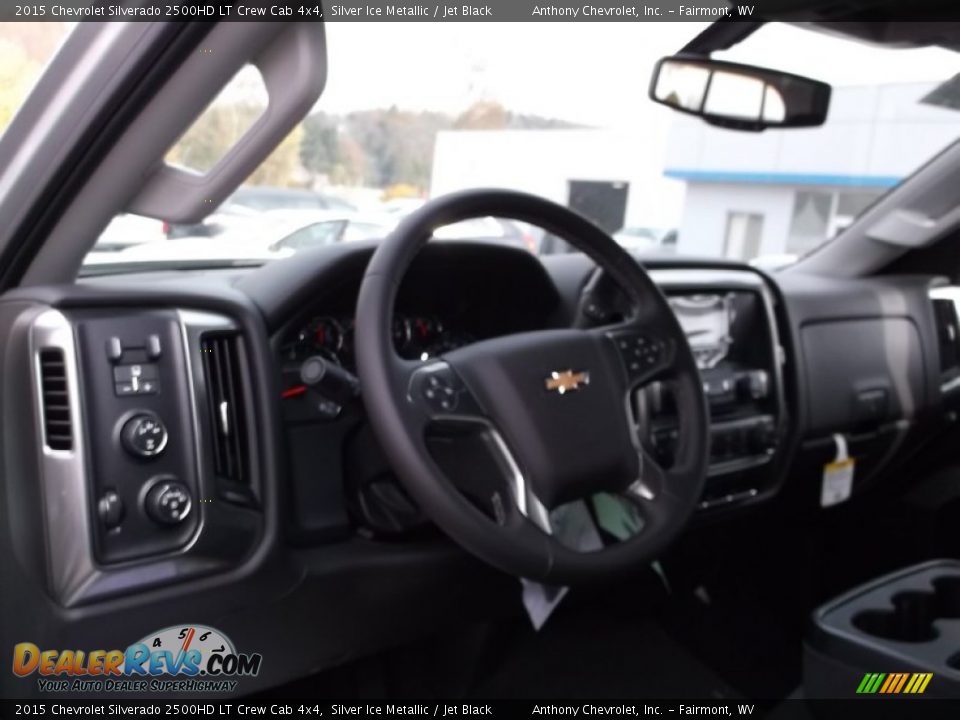 2015 Chevrolet Silverado 2500HD LT Crew Cab 4x4 Silver Ice Metallic / Jet Black Photo #9