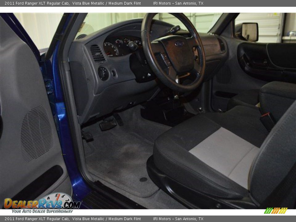 2011 Ford Ranger XLT Regular Cab Vista Blue Metallic / Medium Dark Flint Photo #9