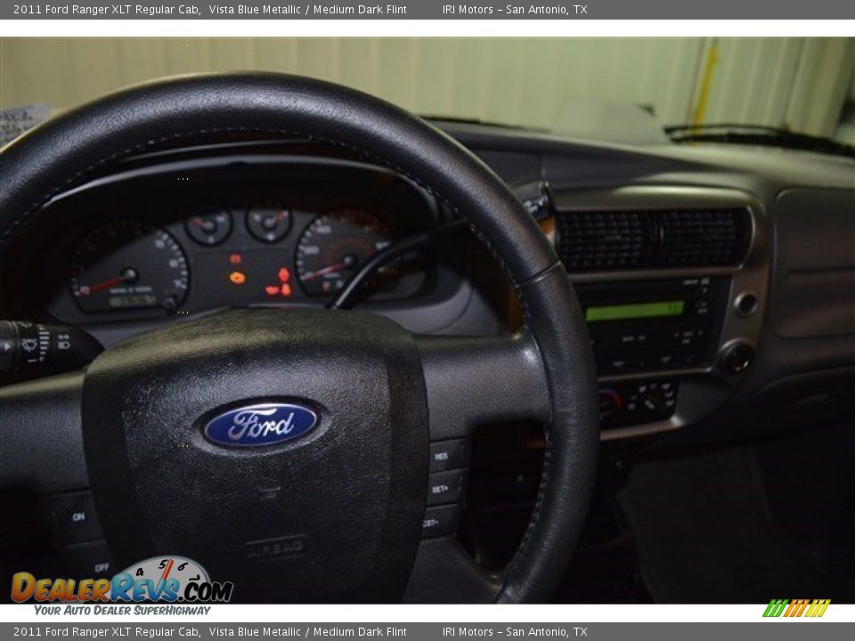 2011 Ford Ranger XLT Regular Cab Vista Blue Metallic / Medium Dark Flint Photo #12