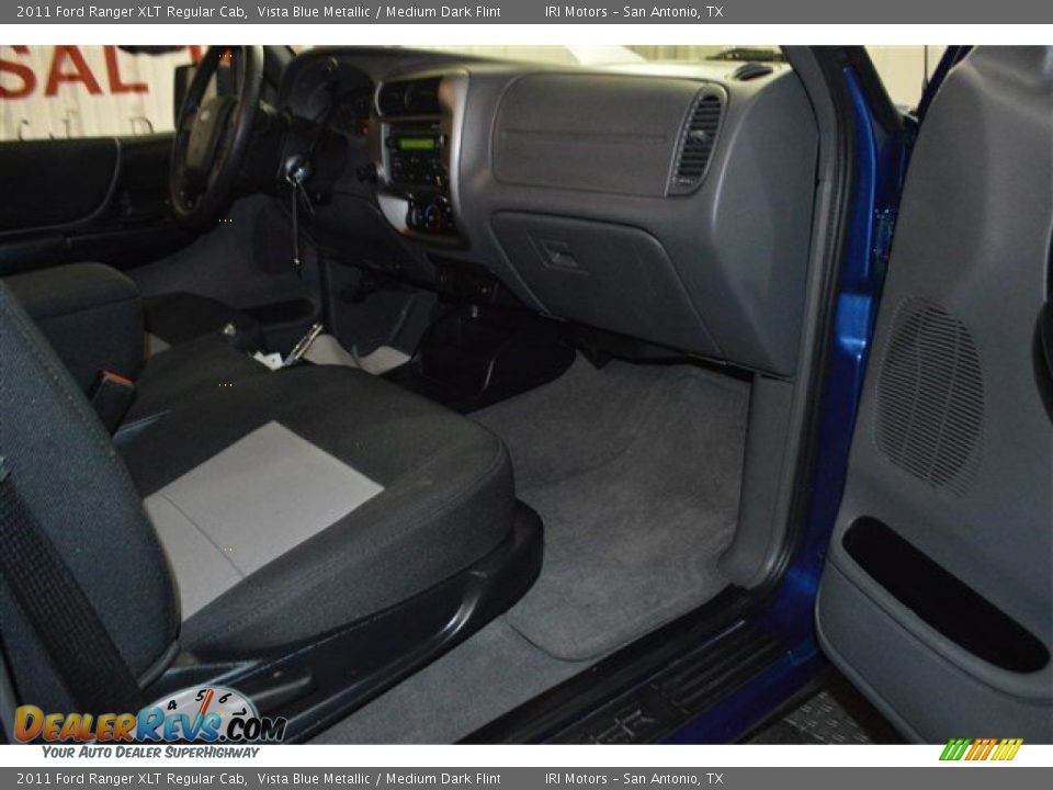 2011 Ford Ranger XLT Regular Cab Vista Blue Metallic / Medium Dark Flint Photo #18