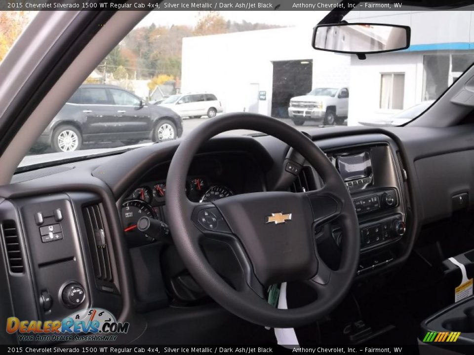 2015 Chevrolet Silverado 1500 WT Regular Cab 4x4 Silver Ice Metallic / Dark Ash/Jet Black Photo #15