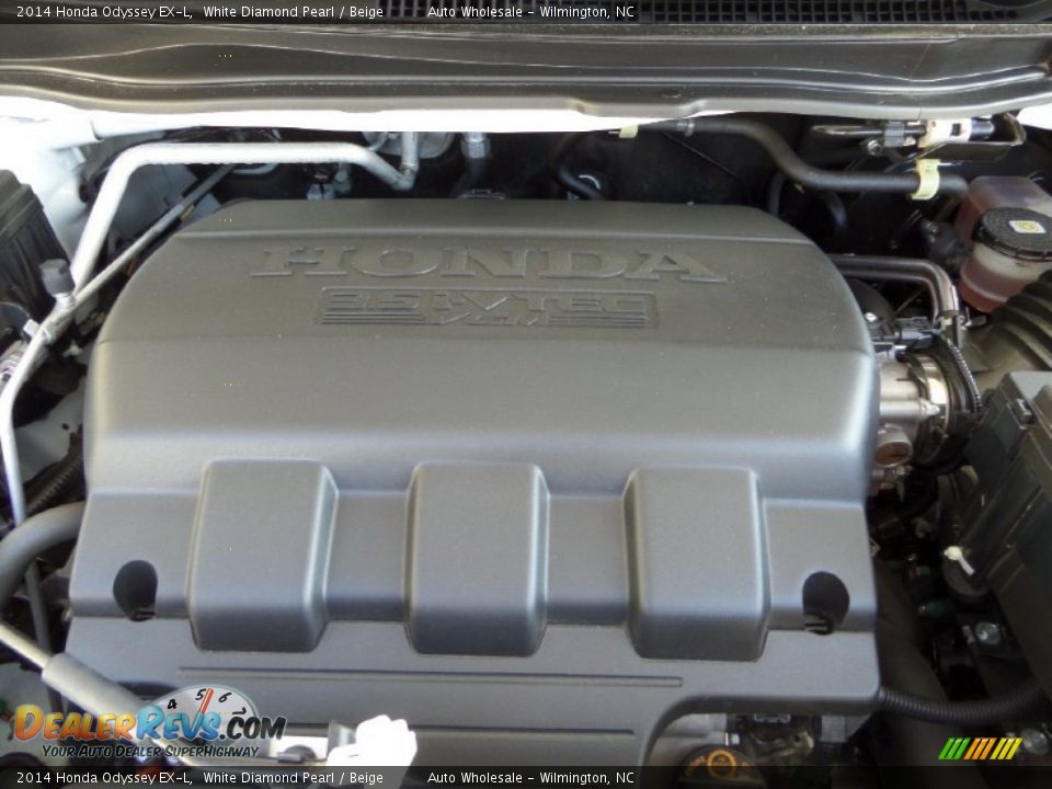 2014 Honda Odyssey EX-L White Diamond Pearl / Beige Photo #6