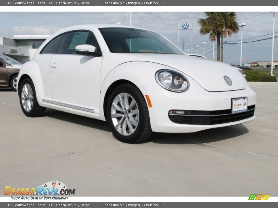 2013 Volkswagen Beetle TDI Candy White / Beige Photo #1