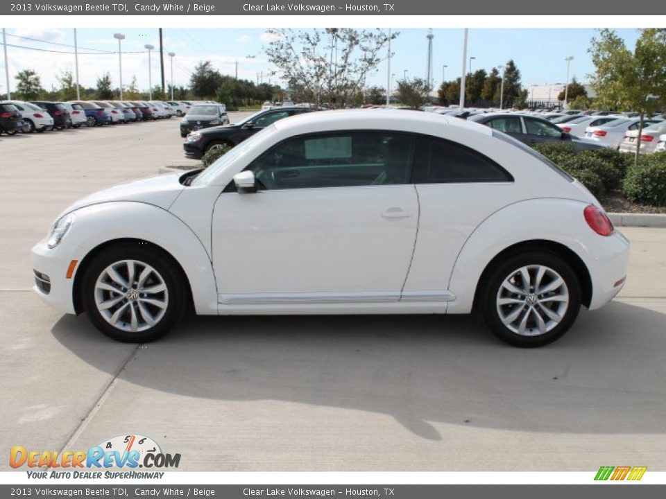 2013 Volkswagen Beetle TDI Candy White / Beige Photo #5