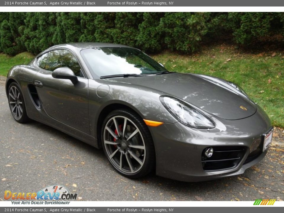 2014 Porsche Cayman S Agate Grey Metallic / Black Photo #8