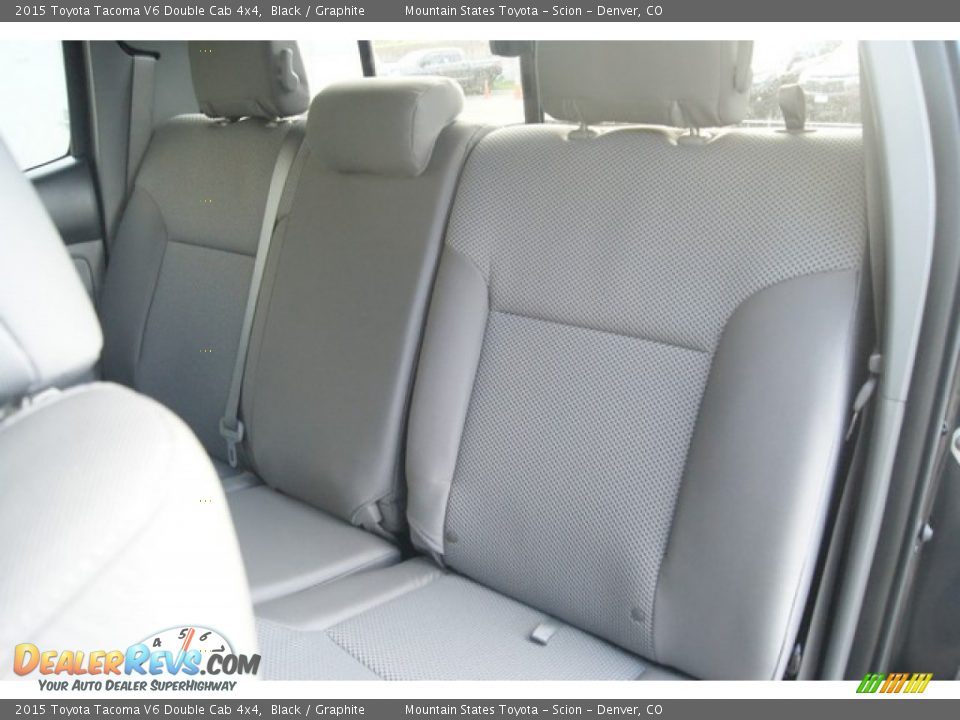 2015 Toyota Tacoma V6 Double Cab 4x4 Black / Graphite Photo #7