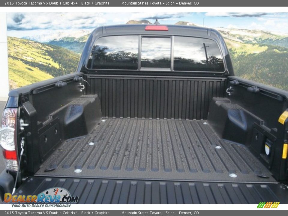 2015 Toyota Tacoma V6 Double Cab 4x4 Black / Graphite Photo #8
