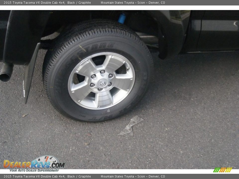 2015 Toyota Tacoma V6 Double Cab 4x4 Black / Graphite Photo #9