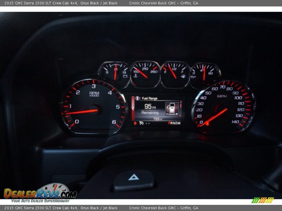2015 GMC Sierra 1500 SLT Crew Cab 4x4 Onyx Black / Jet Black Photo #13