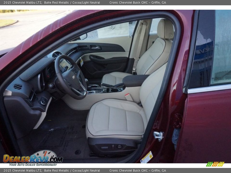 2015 Chevrolet Malibu LTZ Butte Red Metallic / Cocoa/Light Neutral Photo #9