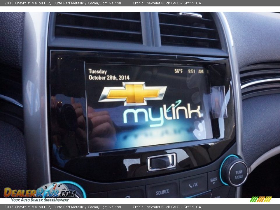 2015 Chevrolet Malibu LTZ Butte Red Metallic / Cocoa/Light Neutral Photo #15