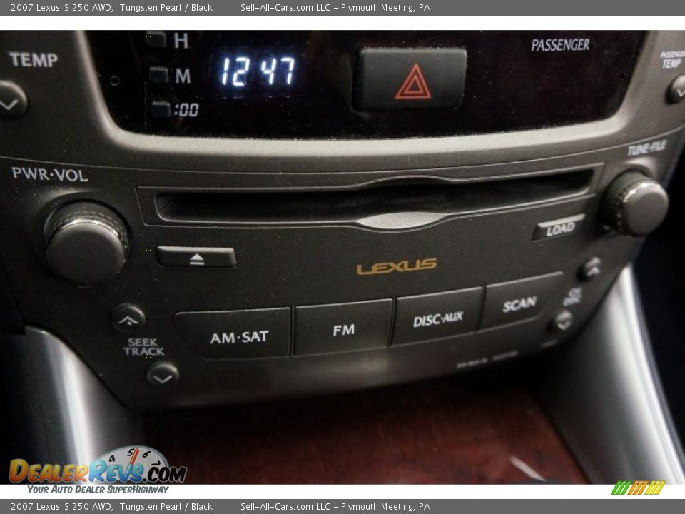 2007 Lexus IS 250 AWD Tungsten Pearl / Black Photo #36
