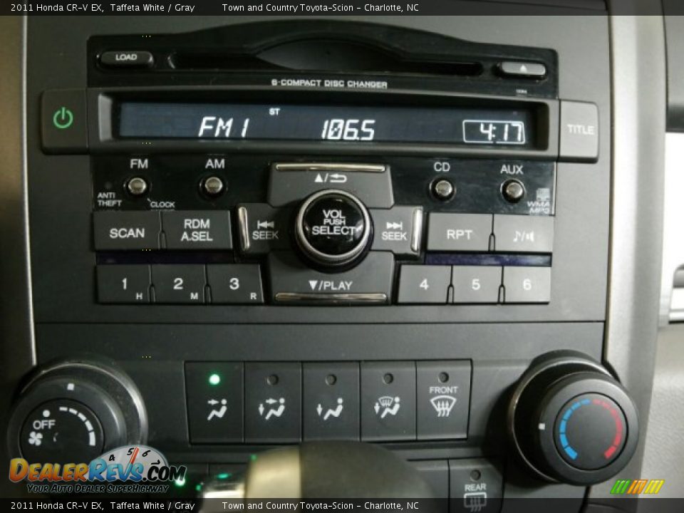 2011 Honda CR-V EX Taffeta White / Gray Photo #32