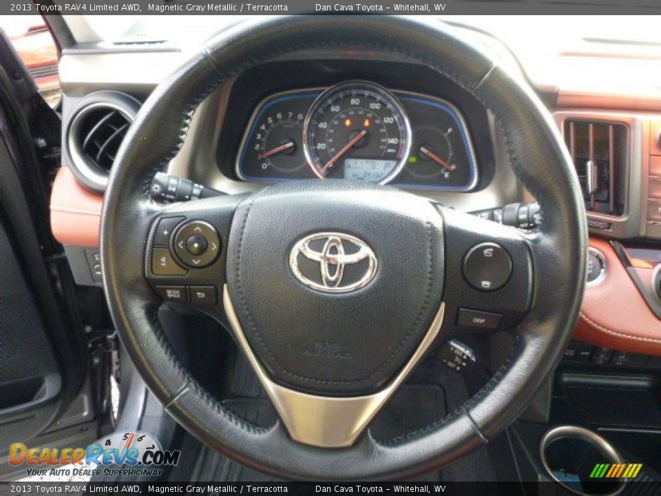 2013 Toyota RAV4 Limited AWD Magnetic Gray Metallic / Terracotta Photo #16