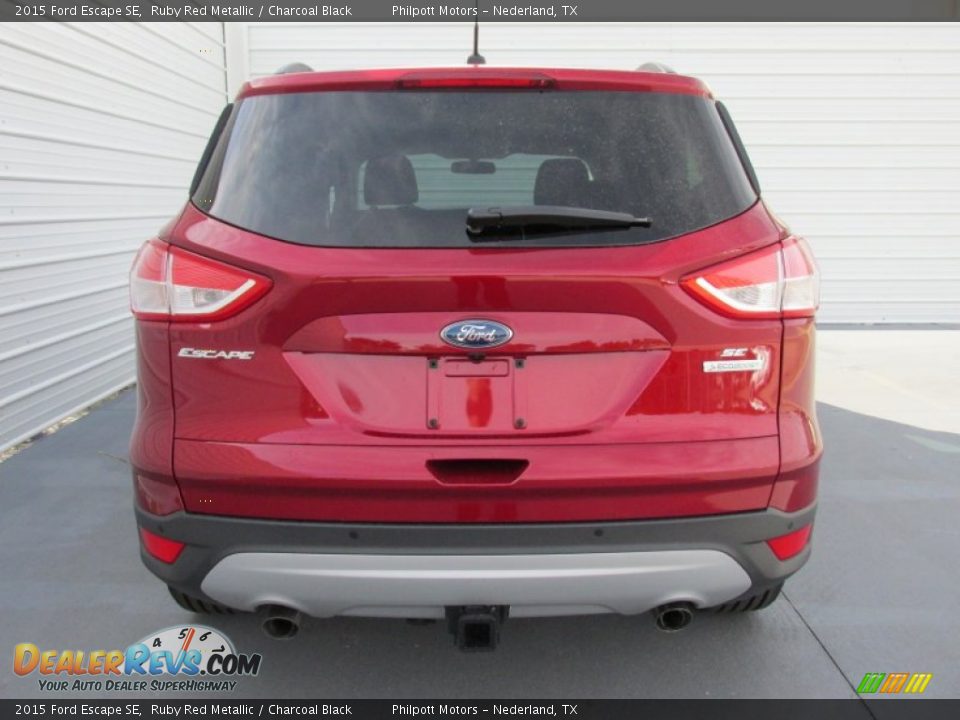2015 Ford Escape SE Ruby Red Metallic / Charcoal Black Photo #5