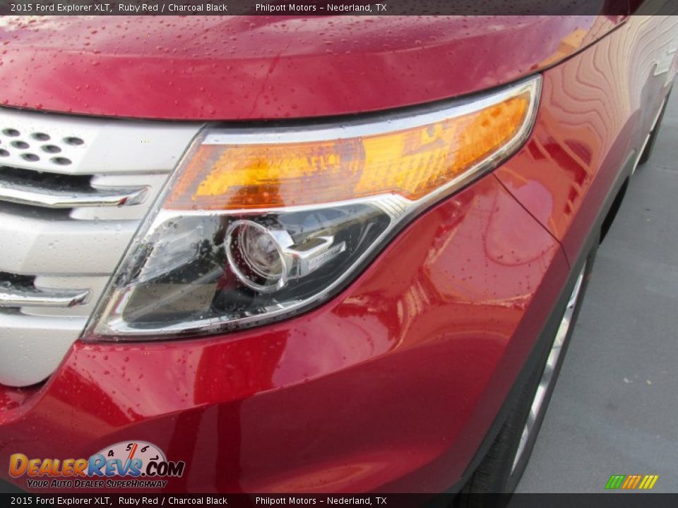 2015 Ford Explorer XLT Ruby Red / Charcoal Black Photo #9