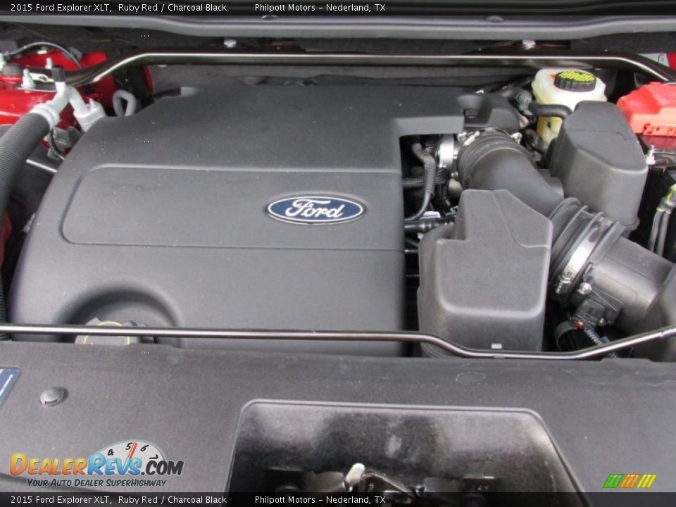 2015 Ford Explorer XLT Ruby Red / Charcoal Black Photo #16