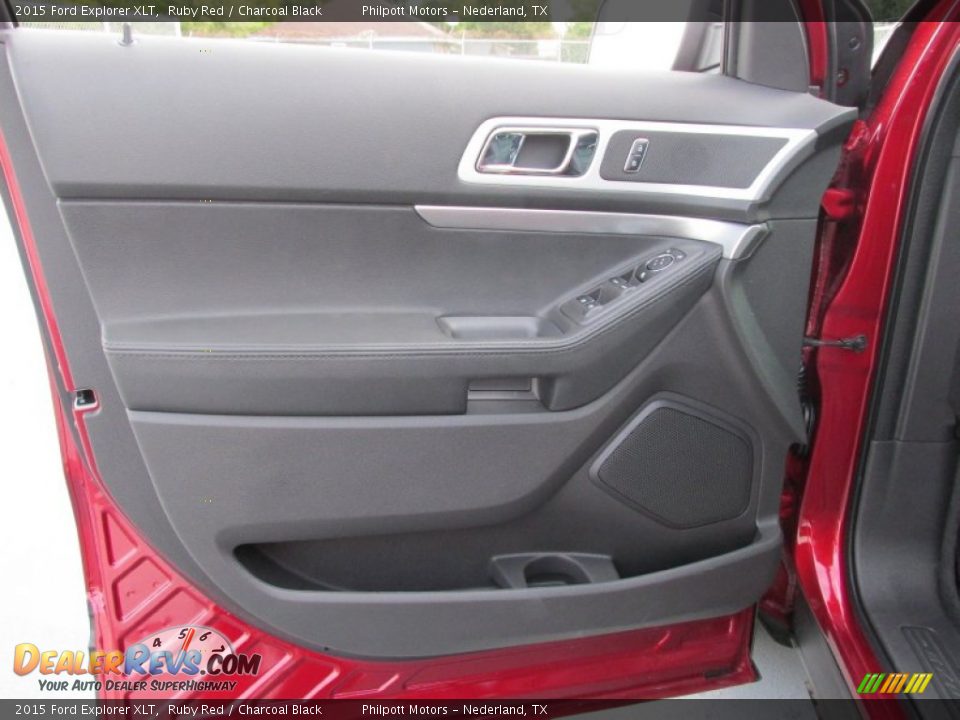2015 Ford Explorer XLT Ruby Red / Charcoal Black Photo #24