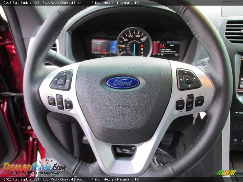 2015 Ford Explorer XLT Ruby Red / Charcoal Black Photo #33