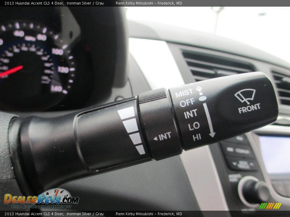 2013 Hyundai Accent GLS 4 Door Ironman Silver / Gray Photo #15