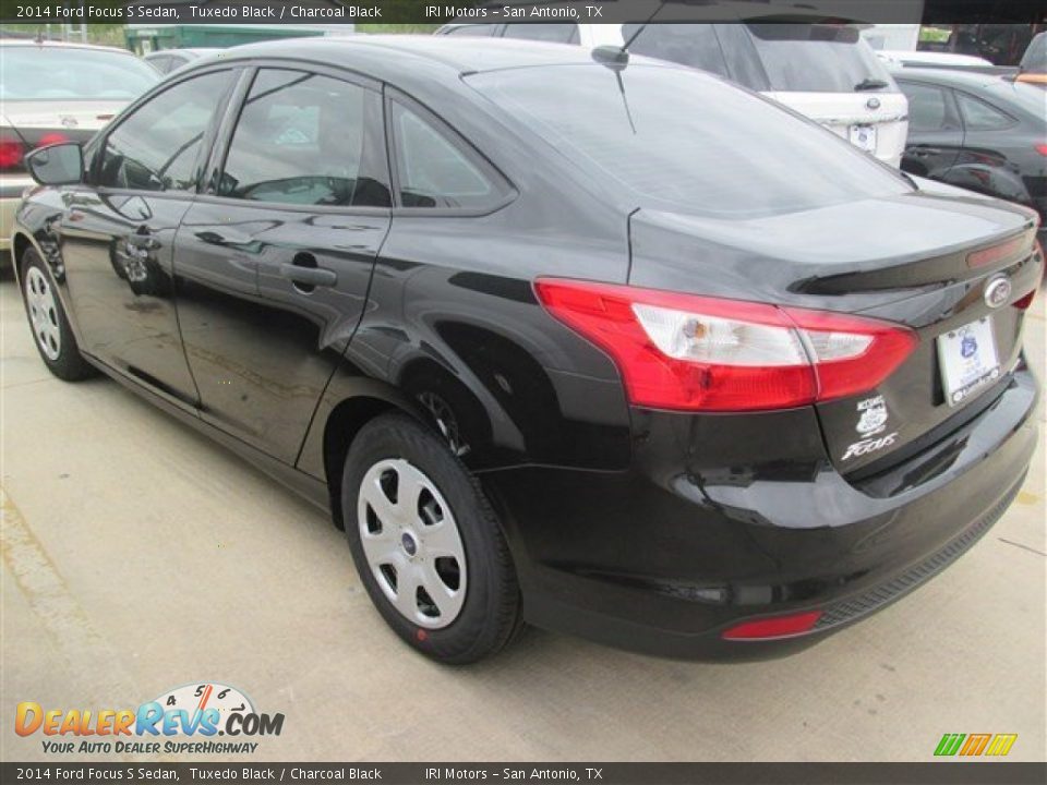 2014 Ford Focus S Sedan Tuxedo Black / Charcoal Black Photo #6