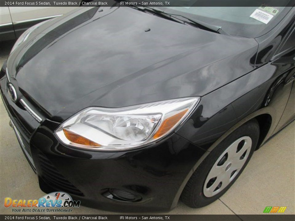 2014 Ford Focus S Sedan Tuxedo Black / Charcoal Black Photo #9