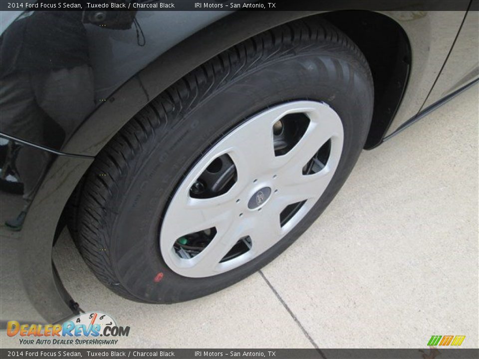 2014 Ford Focus S Sedan Tuxedo Black / Charcoal Black Photo #10